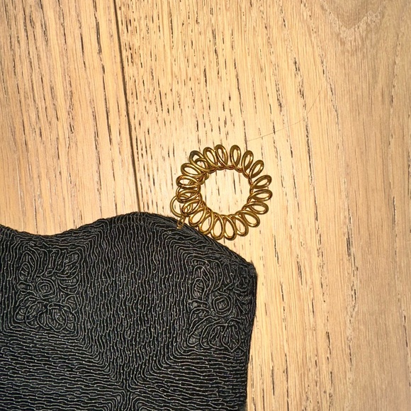 Vintage 1940s corde Black Clutch Bag - Picture 3 of 6